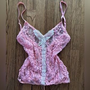 gangyoung coquette butterfly tank top